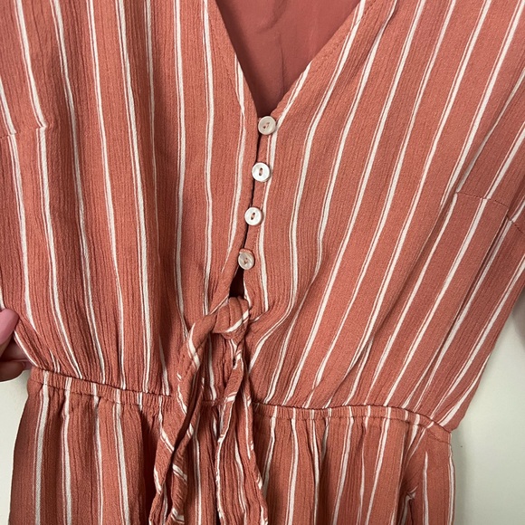 Abercrombie & Fitch button front tie dress size L Tall - Picture 4 of 6